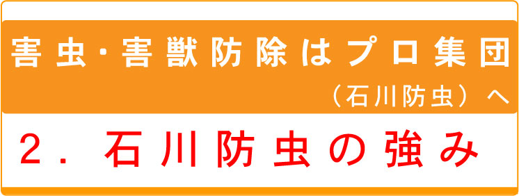 ２.石川防虫の強み：タイトル